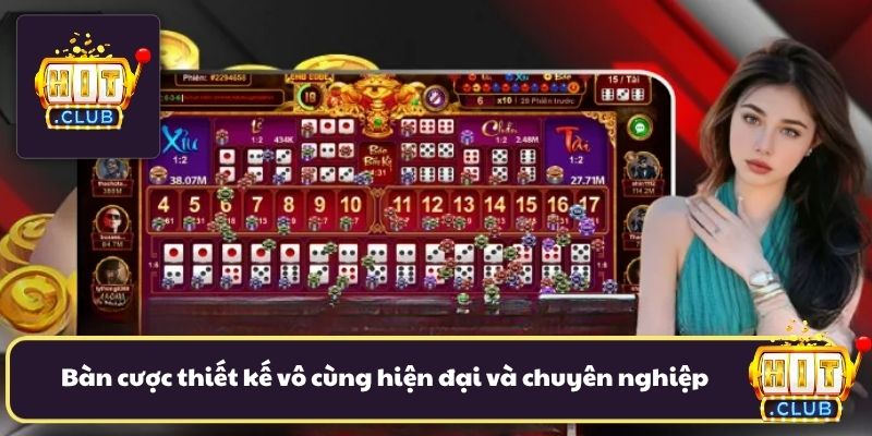 Bàn cược thiết kế vô cùng hiện đại và chuyên nghiệp
